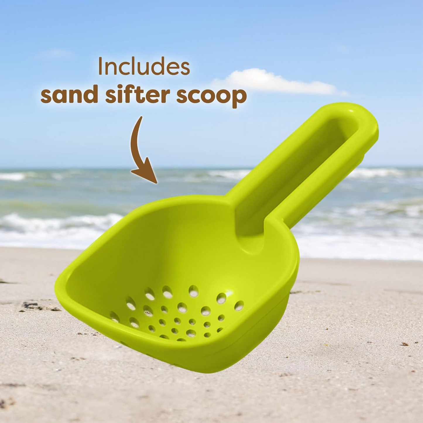 Sand Pouring Funnel with Sieve Shovel
