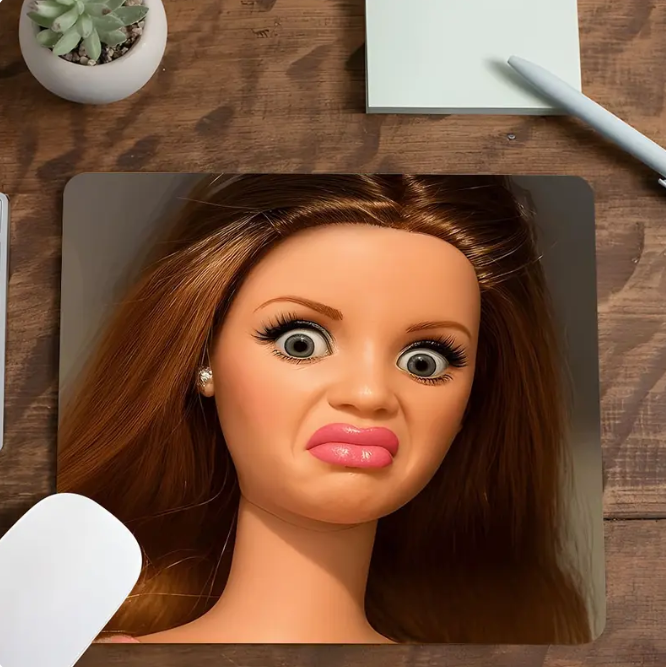 Funny Face Mouse Pad