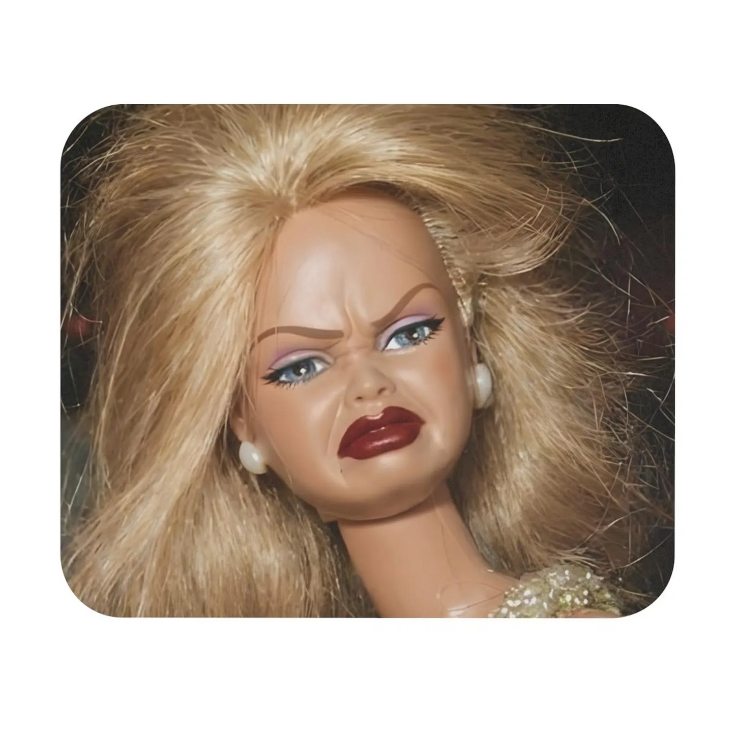 Funny Face Mouse Pad