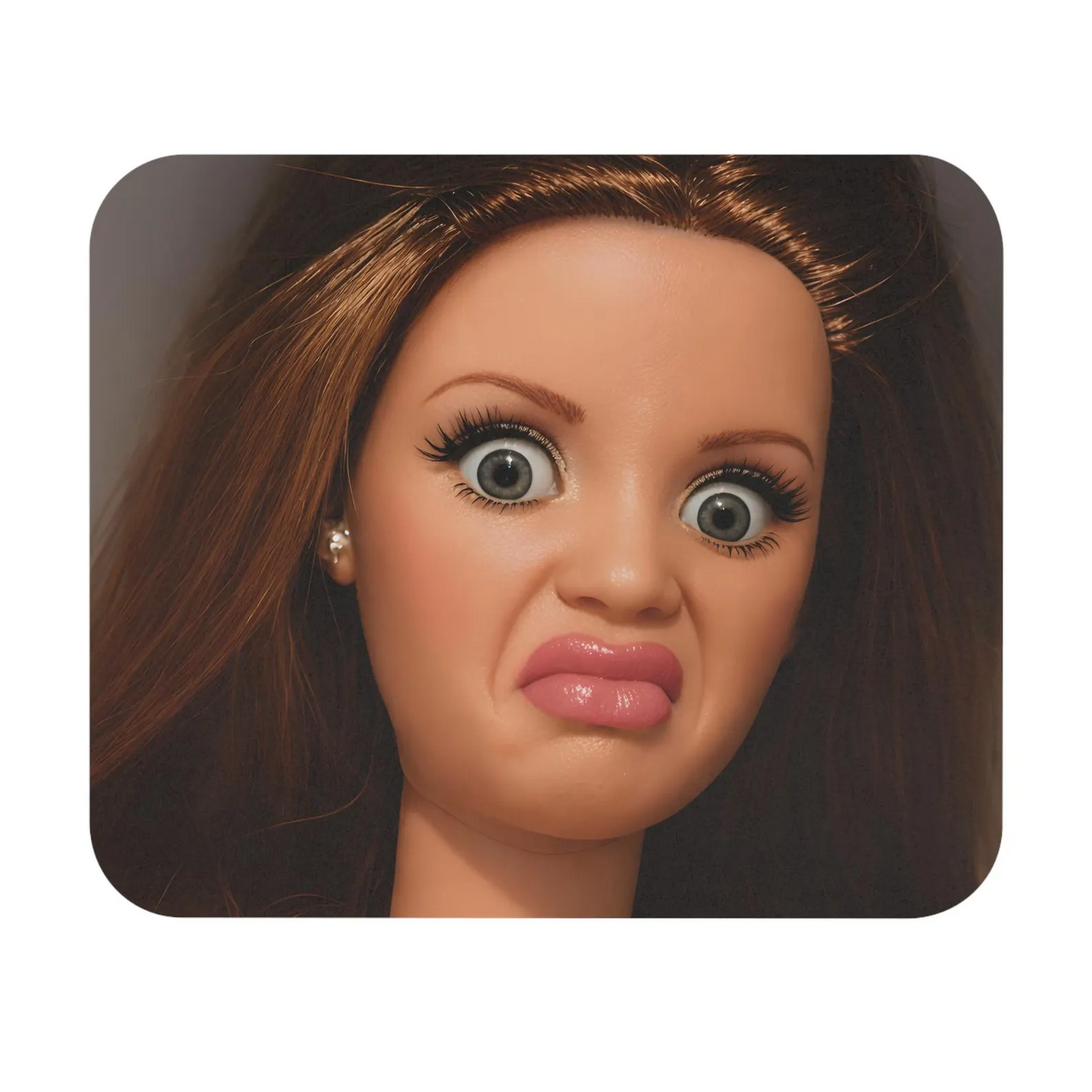 Funny Face Mouse Pad