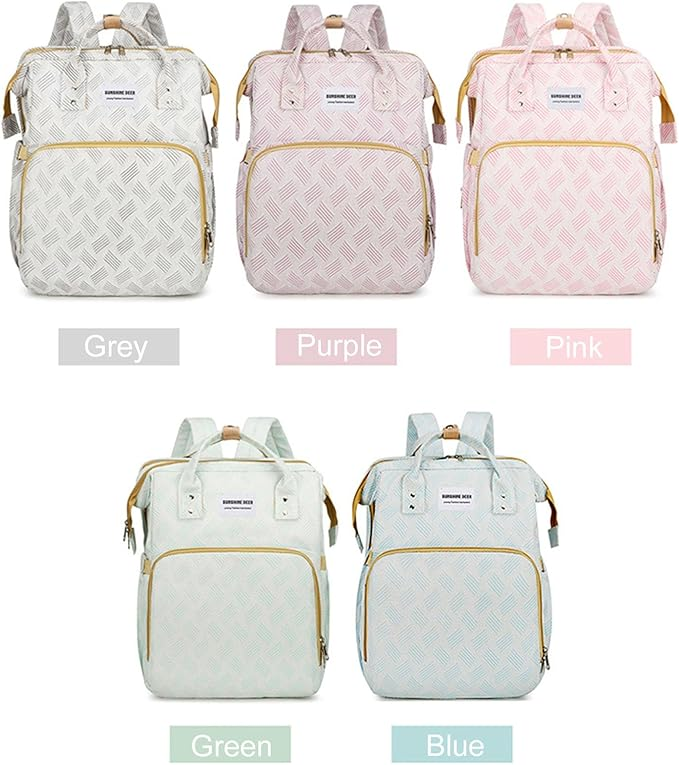 Multifunctional Mom Backpack With Baby Folding Bed