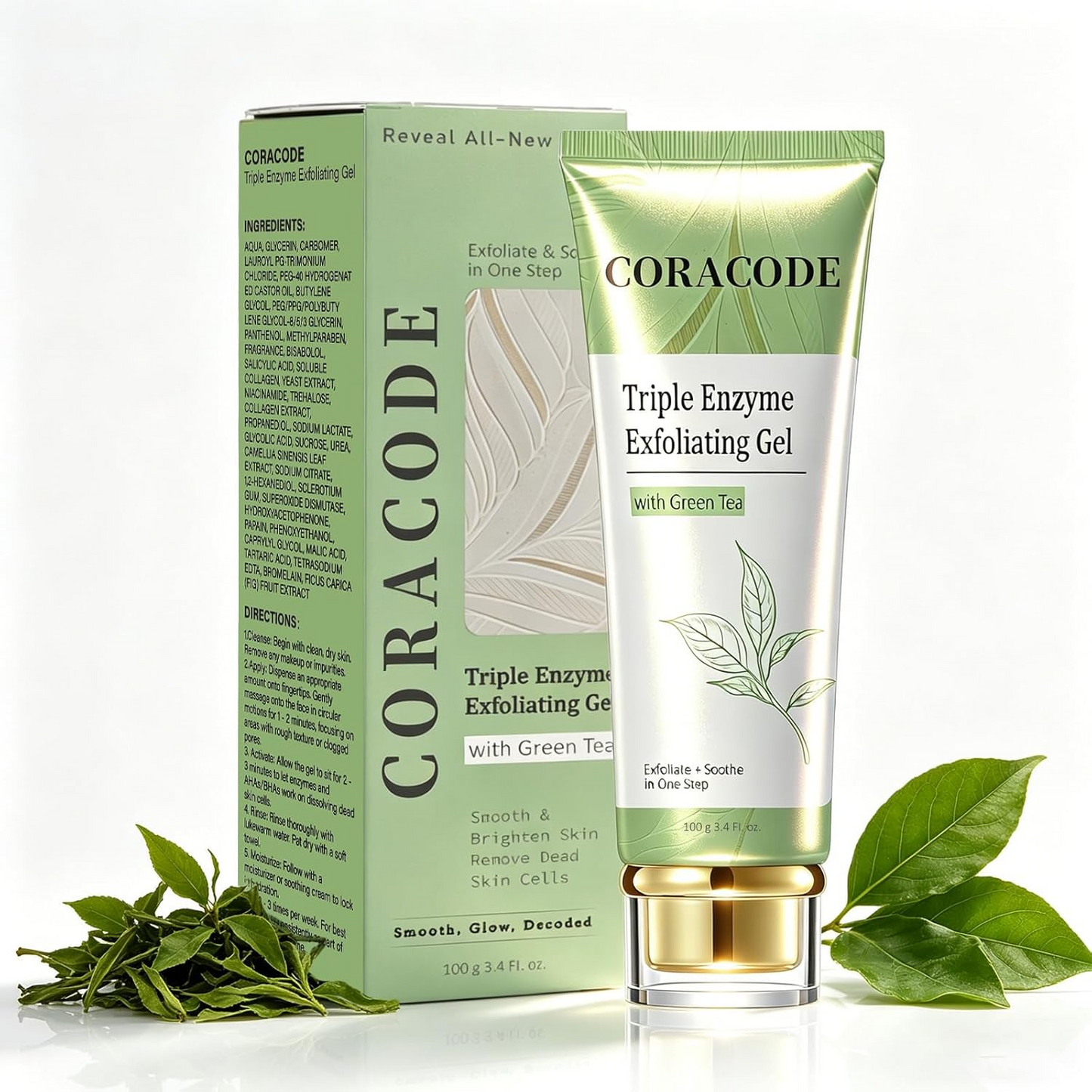 Triple Enzyme Green Tea Gentle Exfoliating Gel