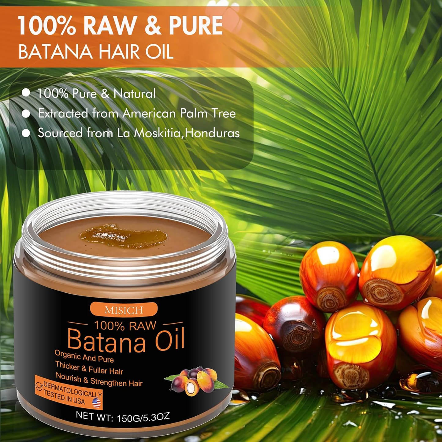 All-Natural Battana Oil Hair Mask