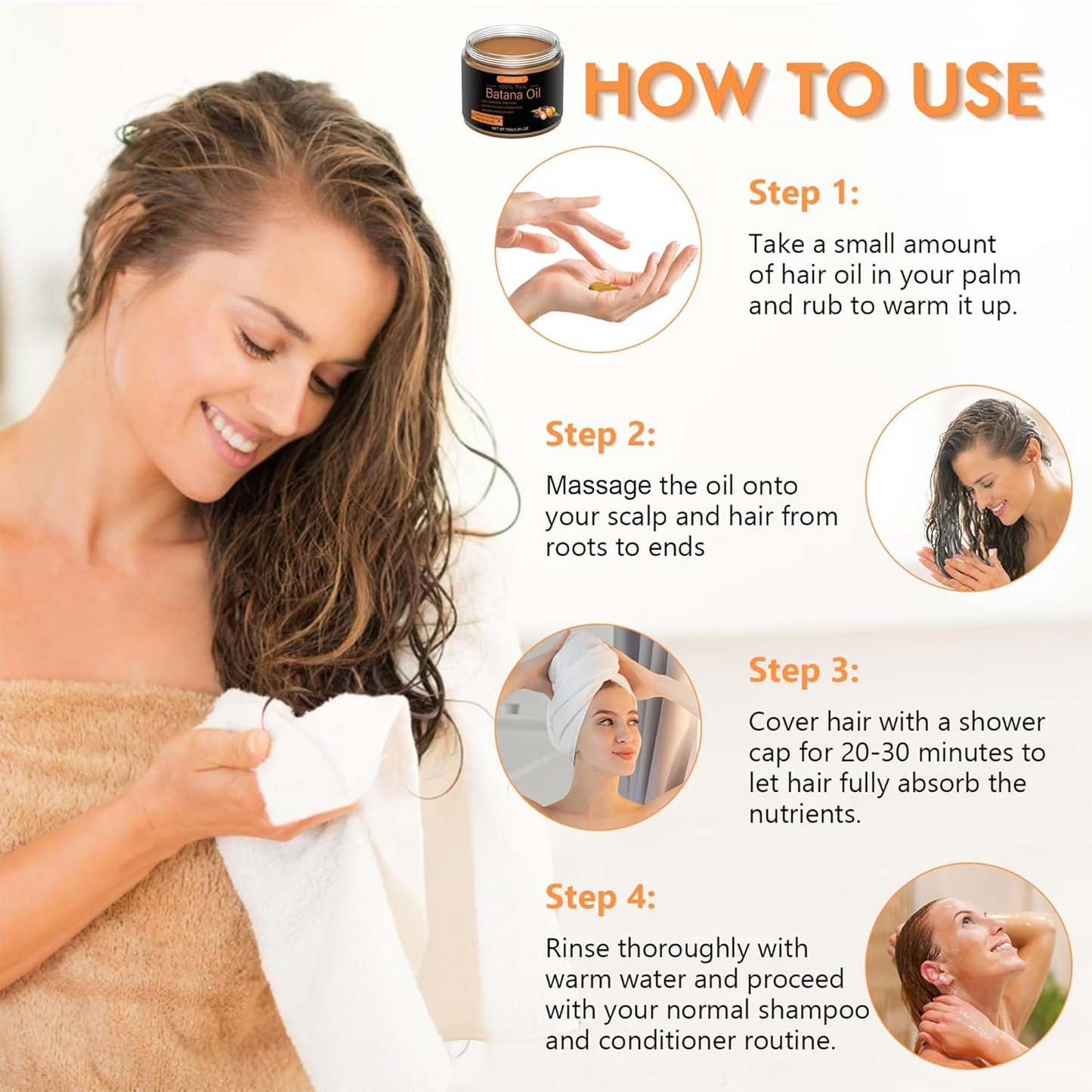 All-Natural Battana Oil Hair Mask