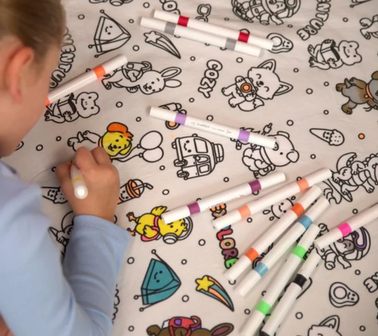 Velvet Coloring Blanket Comes With 24-color Markers