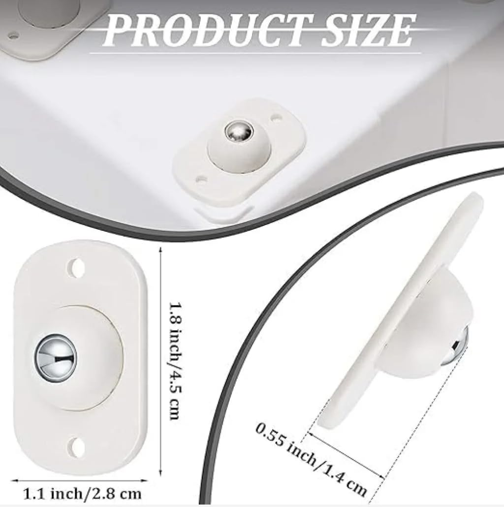 Furniture Caster Wheels (4-Pack)