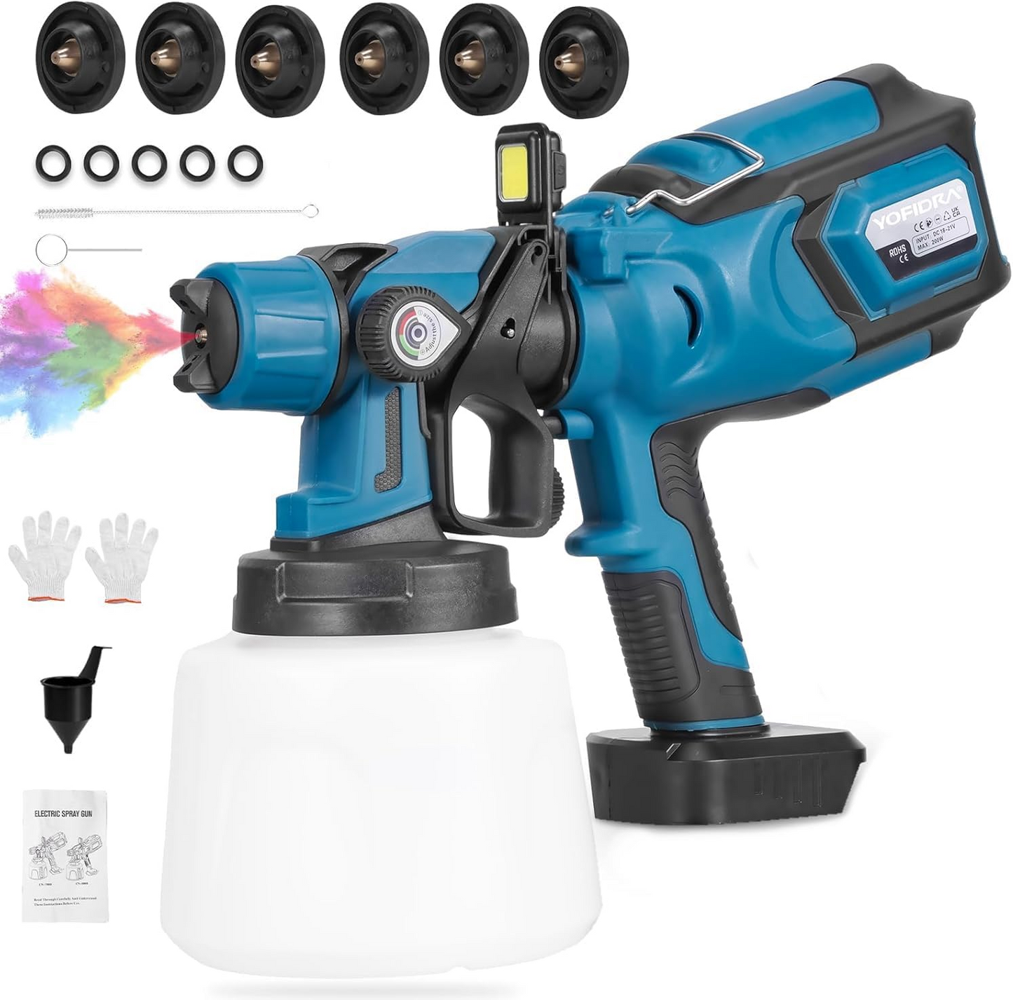 Electric Paint Sprayer + 2 Batteries