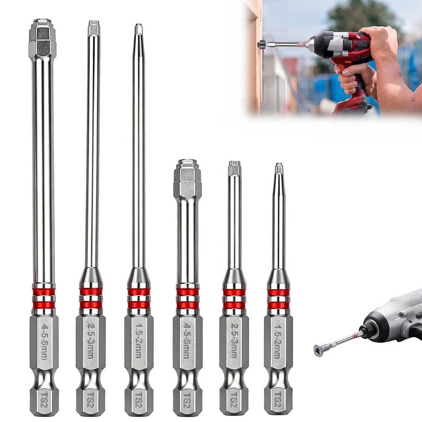 6-Piece Hex Driver Bit Set