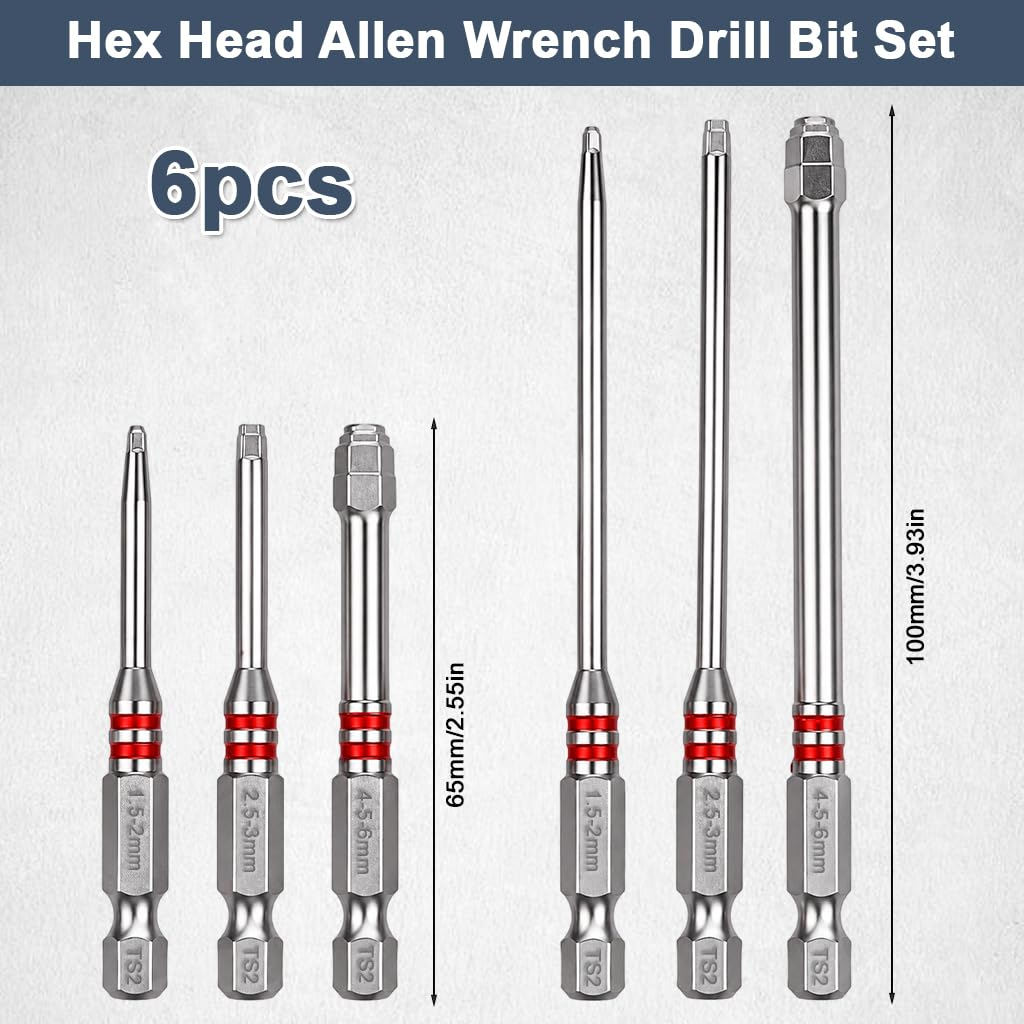 6-Piece Hex Driver Bit Set