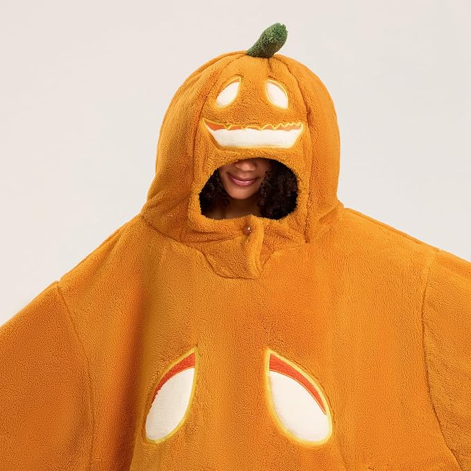 Halloween Pumpkin Women's Long-Sleeved Loose Pajamas