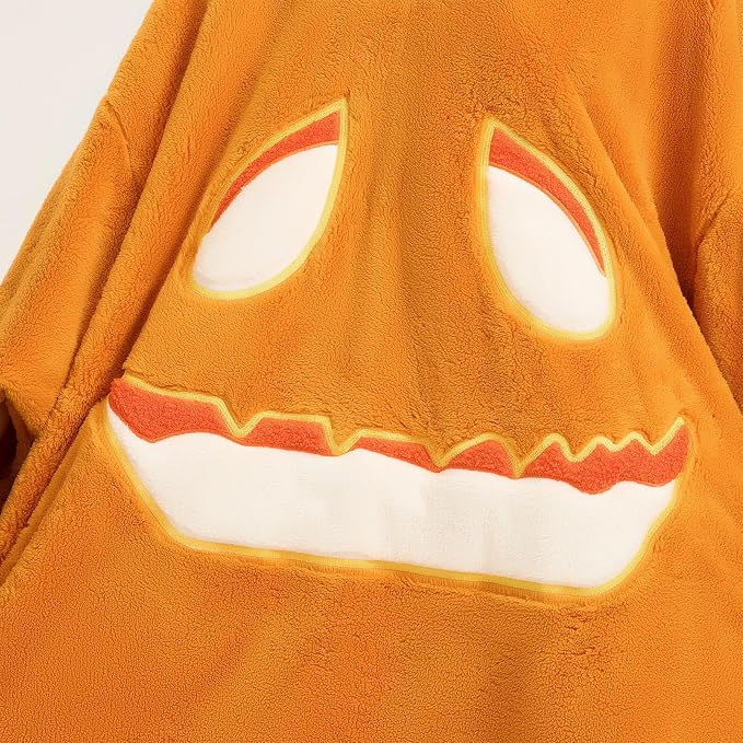 Halloween Pumpkin Women's Long-Sleeved Loose Pajamas
