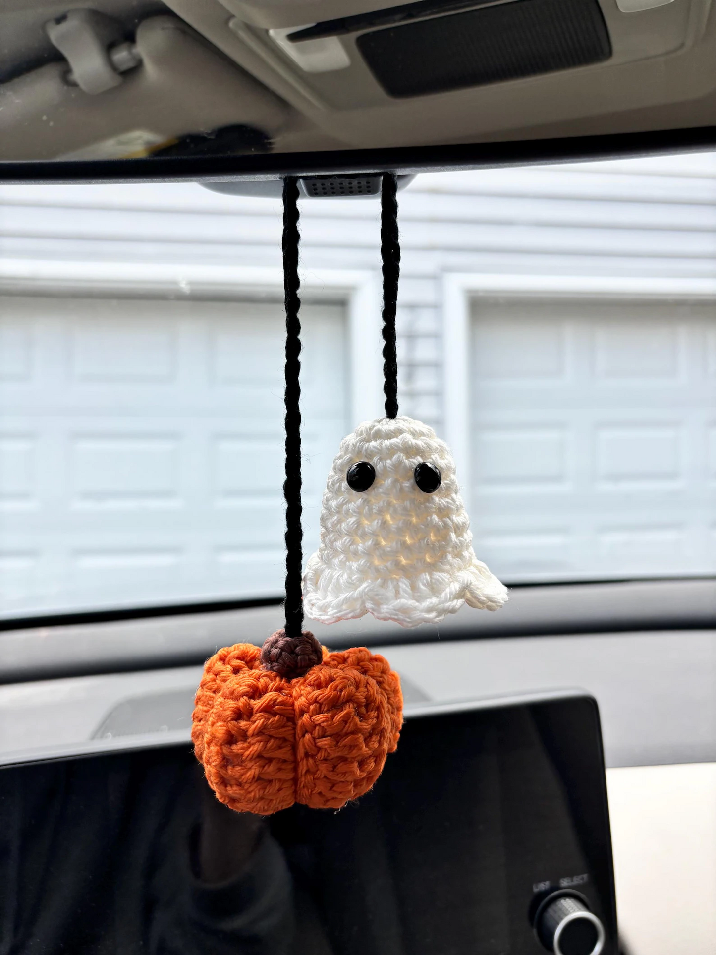 Handmade Crocheted Halloween Car Decorations
