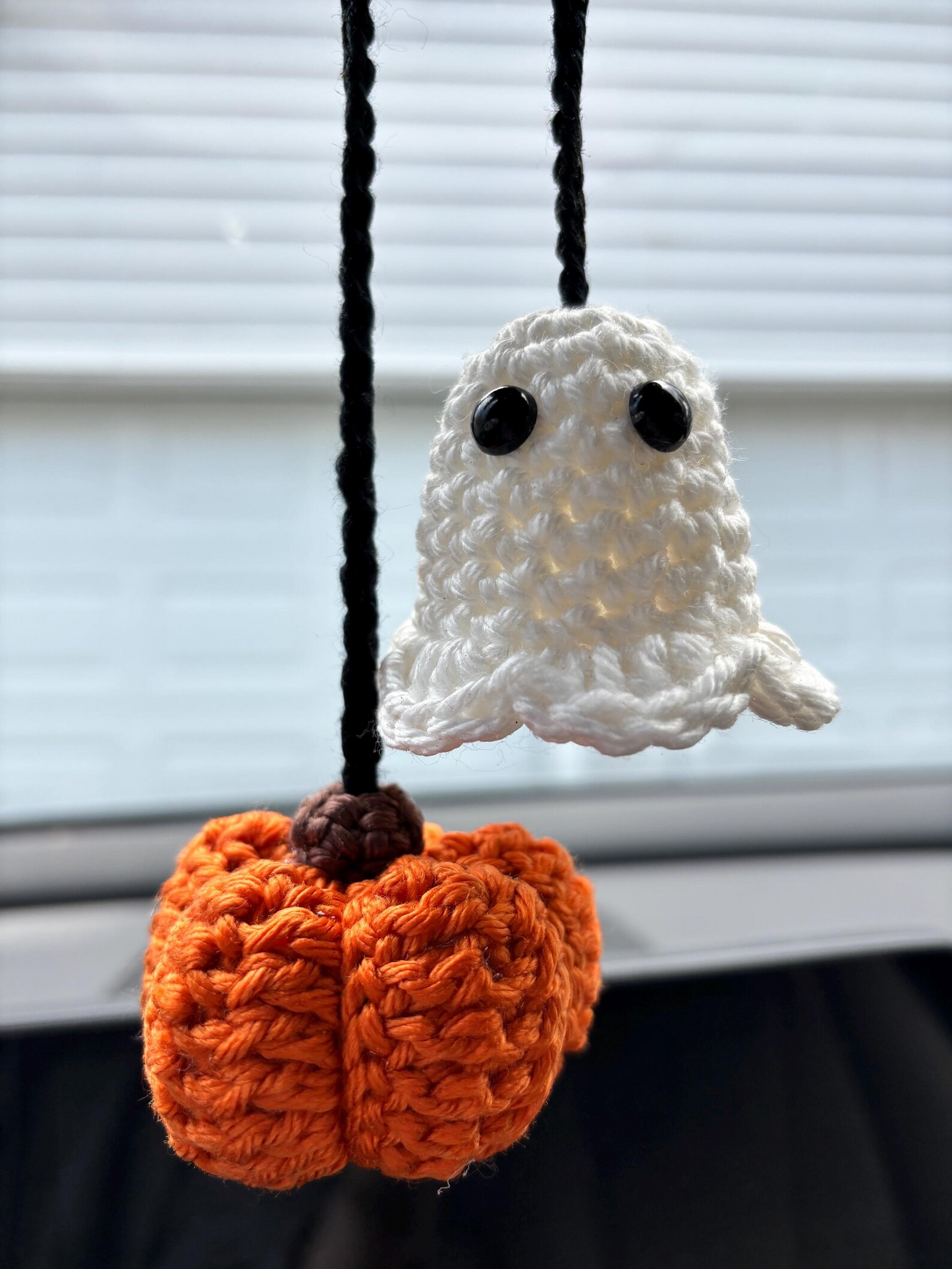 Handmade Crocheted Halloween Car Decorations