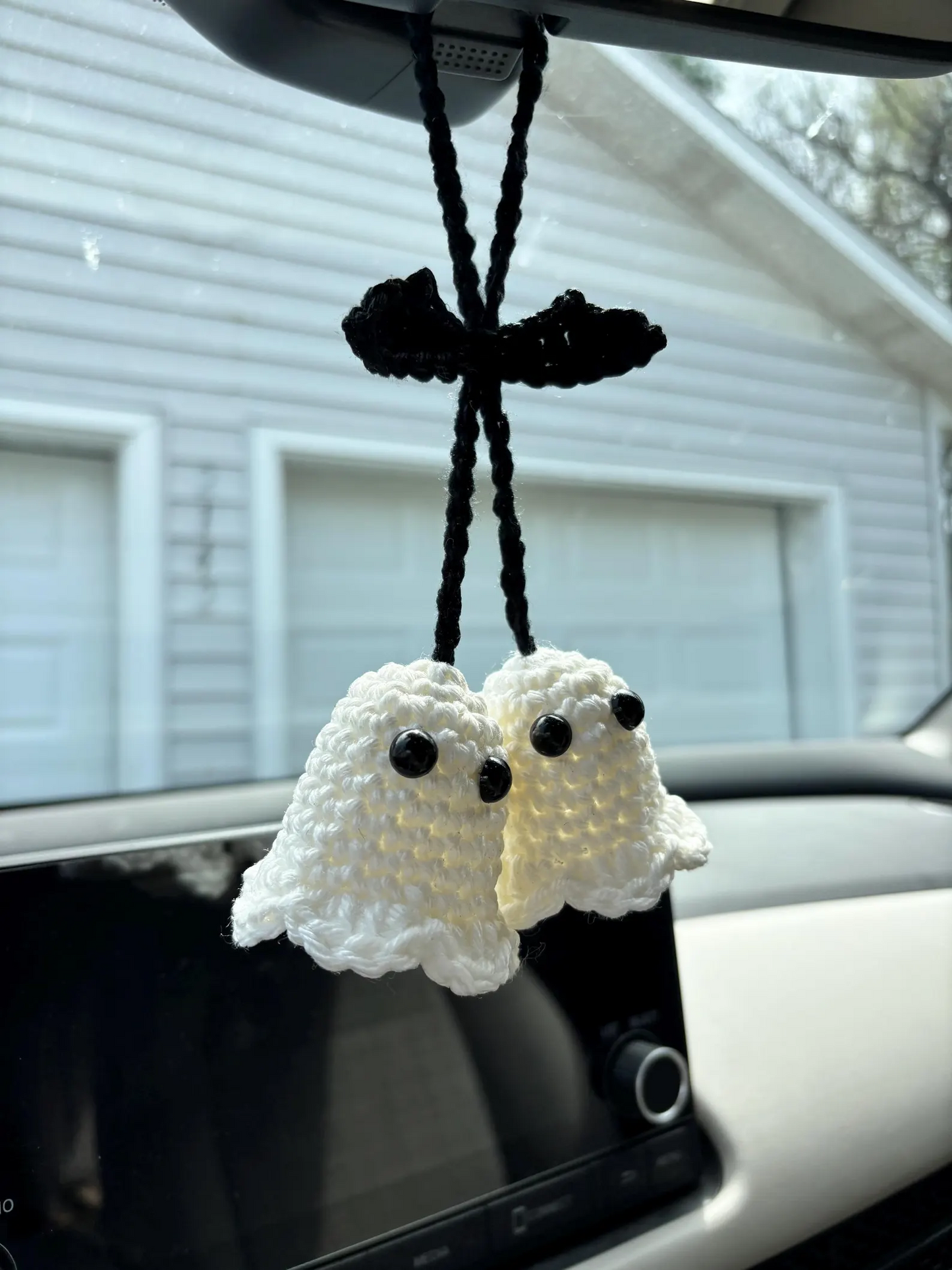 Handmade Crocheted Halloween Car Decorations