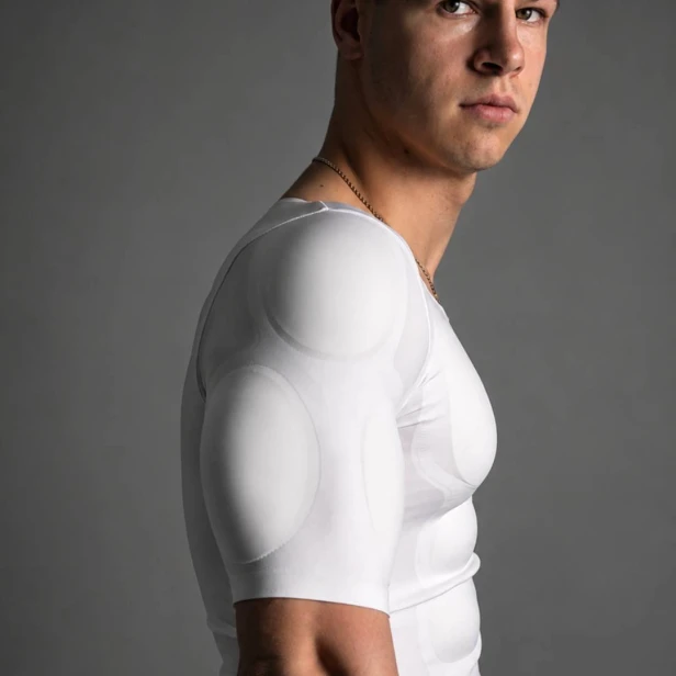 Invisible Muscle Fake Chest and Abdominal Muscle Men's T-shirt