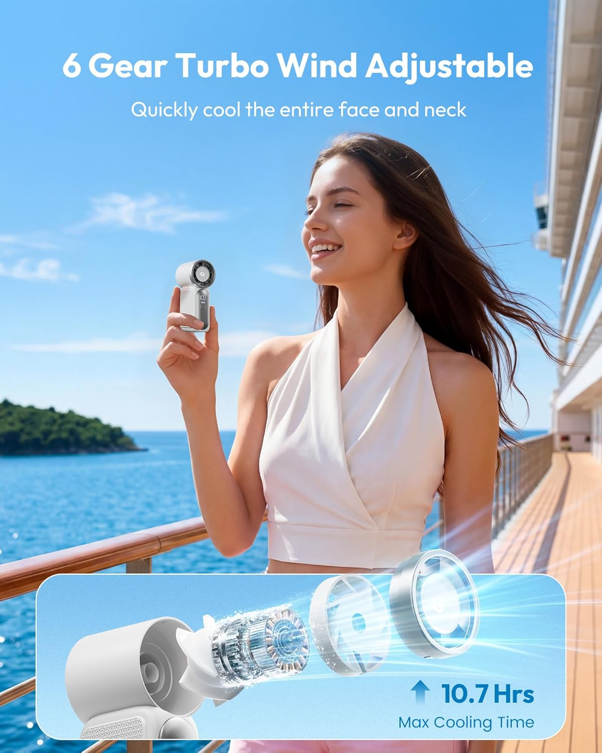 Portable Handheld USB Rechargeable Mini Fan