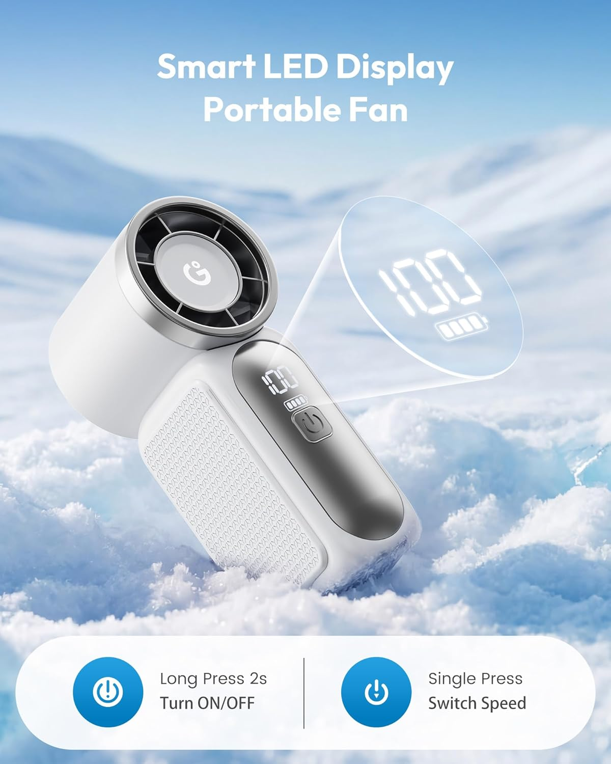 Portable Handheld USB Rechargeable Mini Fan