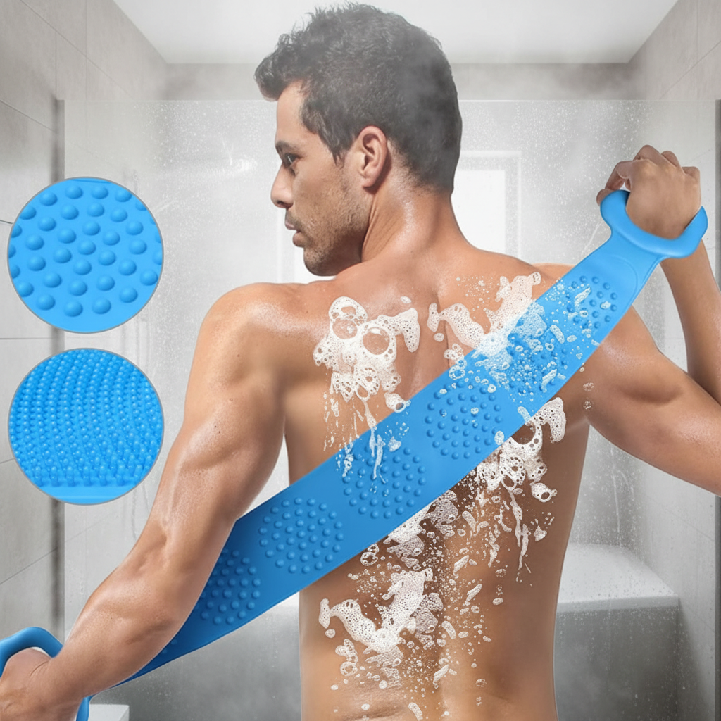 Cleaning and Massaging Silicone Body Scrub Brush