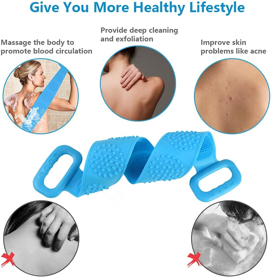 Cleaning and Massaging Silicone Body Scrub Brush