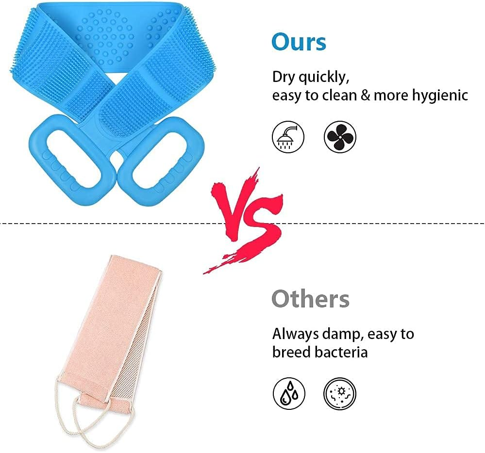 Cleaning and Massaging Silicone Body Scrub Brush