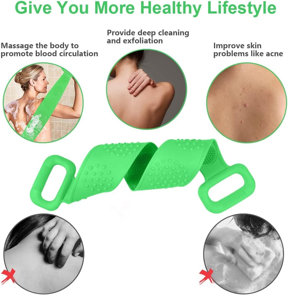 Cleaning and Massaging Silicone Body Scrub Brush